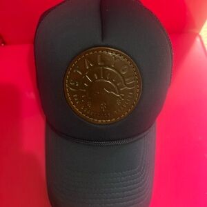 Stalyon The Legendary Navy Traveler Leather Snapback Trucker Hat Cap